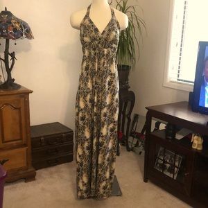 Halter Full Length Summer Dress